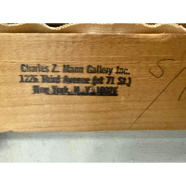 Vintage 1960 Impressionist Painting Signed Montrec For Sale - Image 12 of 12