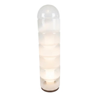 LT316 Sfumata Totem Floor Lamp in Sfumate Murano Glass, Brass and Metal by Carlo Nason for AV Mazzega, 1980s For Sale