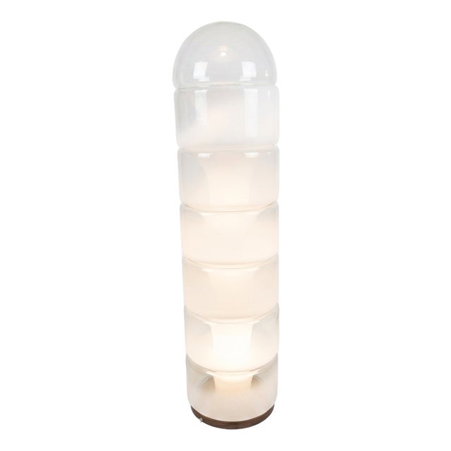 LT316 Sfumata Totem Floor Lamp in Sfumate Murano Glass, Brass and Metal by Carlo Nason for AV Mazzega, 1980s For Sale