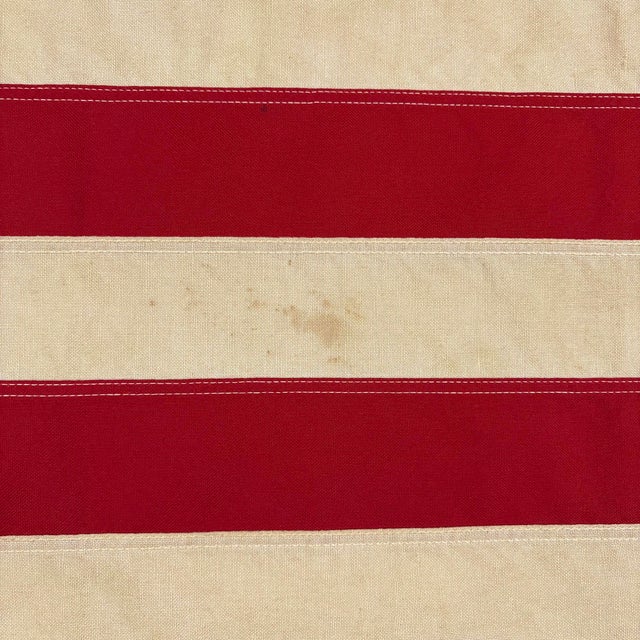 Vintage Cotton Embroidered Bennington 76 American Flag For Sale - Image 4 of 7