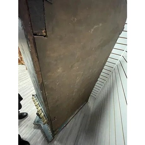 Rare Hand Painted Spanish 1800s Corner Cupboard For Sale - Image 13 of 17