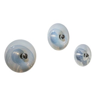 Italian Panta Sconces in Murano Glass by Giusto Toso for Leucos, 1970s, Set of 3 For Sale