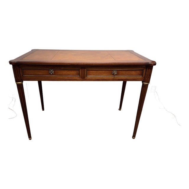 Louis XV Leather Top Desk With Pull Outs For Sale