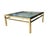 Mid 20th Century Vintage 1970s Brass & Glass Square Coffee Table | Hollywood Regency Mid-Century Modern Cocktail Table | Maison Jansen Style For Sale - Image 5 of 14
