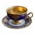 Vintage Cobalt & Gold Espresso Cup & Saucer From East Germany For Sale