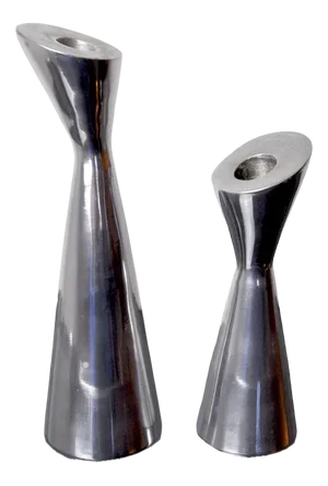 Swan Candlesticks attributed to Matthew Hilton, England, 1980s, Set of 2