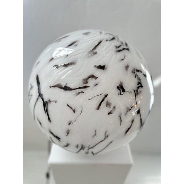 Large Murano Glass Globe Table Lamp, 1970s For Sale - Image 4 of 18