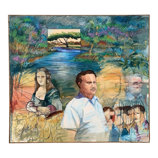 Large-Scale Figurative Oil Painting — American Artist John Allan Dawson (B. 1946) For Sale