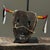 Antique Folk Art Hand Carved Mexican Bull With Skull Mask For Sale - Image 9 of 9