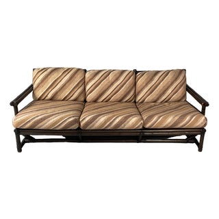 American Modern Sofa by Lyda Levi for McGuire Company, 1970s For Sale