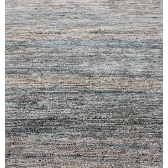 Fine Modern Rug in Variegated Design by Keivan Woven Arts For Sale - Image 9 of 13