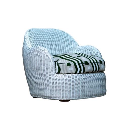 Ali Chair in Stained Rattan with Plywood and HR Foam by Popus Editions For Sale - Image 6 of 9