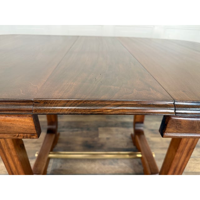 French Art Deco Solid Walnut Dining Table, Circa 1930's For Sale - Image 13 of 17