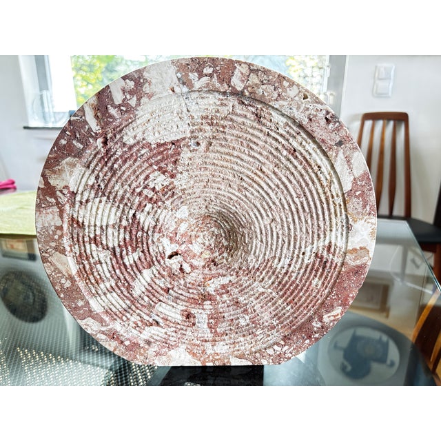 Beige Large Rapolano Travertine Vase from Cerri, Italy, 1970 For Sale - Image 8 of 10