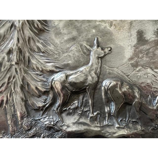 Early 1900s Kaiser KayserZinn Platter Diana Goddes of the Hunt For Sale In Aspen - Image 6 of 9