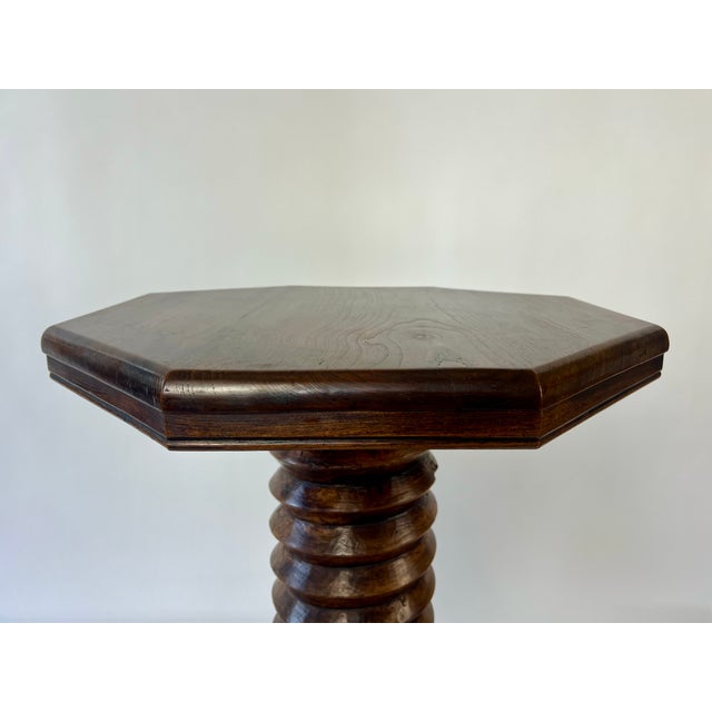 Brutalist Brutalist Octagonal Side Table in the style of Charles Dudouyt, France, 1940s For Sale - Image 3 of 18