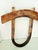 19th Century Hand Hewn Double Ox Yoke With Original Bentwood Bows & Hand Forged Iron Hardware For Sale - Image 4 of 12