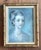 Stone Gray Vintage Original Portrait of Woman on Canvas For Sale - Image 8 of 12