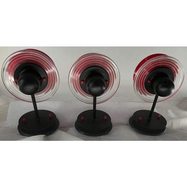 Set of 3 “Bettina Parete” Postmodern Wall Sconses by Lamperti, Italy For Sale In Providence - Image 6 of 12