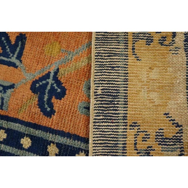 Early 19th Century W. Ningxia Carpet ( 5'8'' x 6'10'' - 173 x 208 ) For Sale - Image 9 of 9