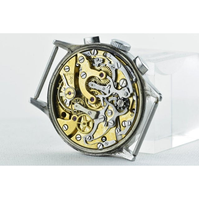 Swiss Stainless Steel Chronograph from Lemania, 1940 For Sale - Image 6 of 18