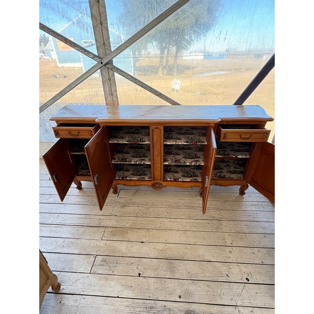 Sienna 1910s French Louis XV Provincial Walnut Sideboards For Sale - Image 8 of 12