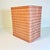 Mid-Century Boho Chic Coastal Peach Colored Wicker Wastebasket For Sale - Image 6 of 13