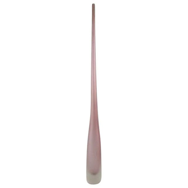Colossal Murano Pink Vase For Sale - Image 10 of 10