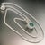 2010s Natural Emerald Diamond Pendant Necklace 18" 14k W Gold 1.90 TCW Certified For Sale - Image 5 of 15