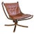 Vintage Low-Backed Falcon Chairs in Light Brown Leather by Sigurd Resell For Sale