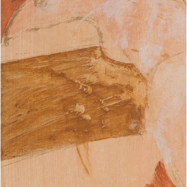 'Nude in Coral and Sand' by Raymond Ginghofer, California School of the Fine Arts, Diebenkorn, San Francisco Artist Association For Sale - Image 4 of 6