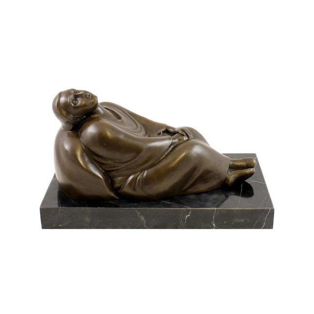 Dreaming Woman, 20th Century, Bronze For Sale - Image 6 of 9