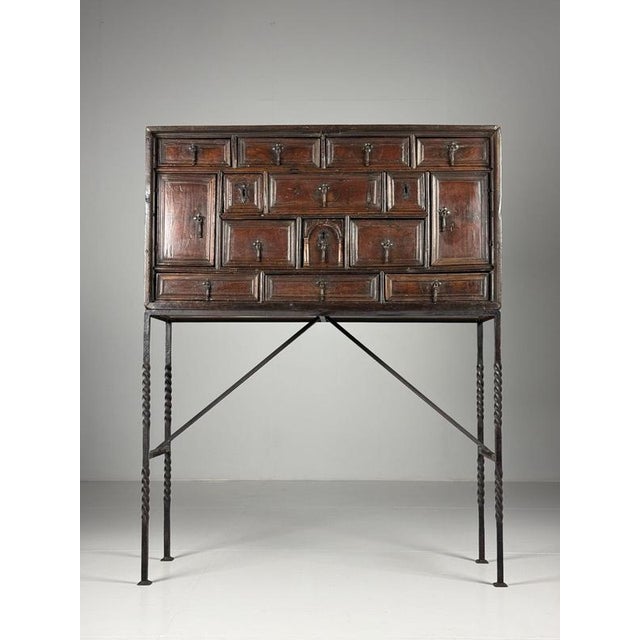 Antique Spanish Vargueño, 1700 For Sale - Image 14 of 18