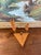 Mid-Century Modern Possibly Teak and Twisted Metal Triple Candle Holder With Geometric Base For Sale - Image 4 of 10