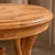 Solid Wood Carved Round Side Table, Handcrafted Vintage Accent Lamp Table For Sale - Image 9 of 10