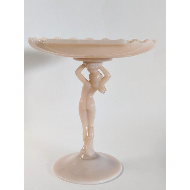 1940s Vintage Art Deco Nude Compote For Sale In Miami - Image 6 of 13