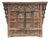 Antique Carved Elm Cabinet For Sale