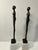 Stone Vintage Pair of Iron Giacometti Inspired Figures on Marble For Sale - Image 7 of 7