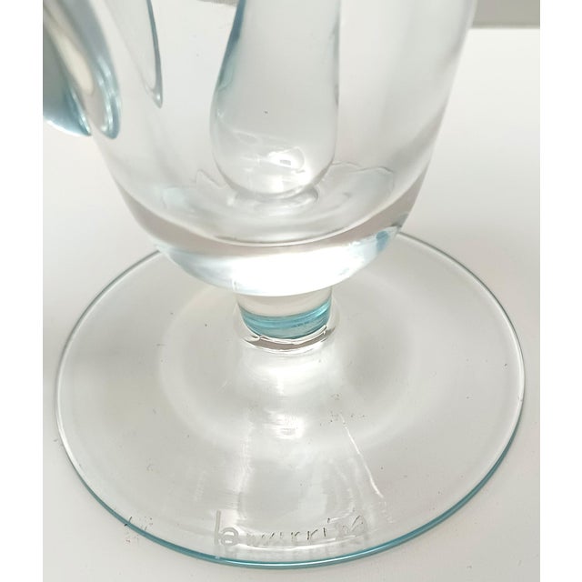Light Blue Murano Glass Cocktail Glasses and Pitcher by La Murrina, 1980s, Set of 7 For Sale - Image 14 of 15