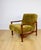Wood Vintage Wooden Armchair with Khaki Long Hair Upholstery by Z. Bączyk, 1970s For Sale - Image 7 of 13