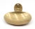 Vintage oval shaped unlacquered brass surface mount wall soap dish. The original mounting screws are not available. Good...