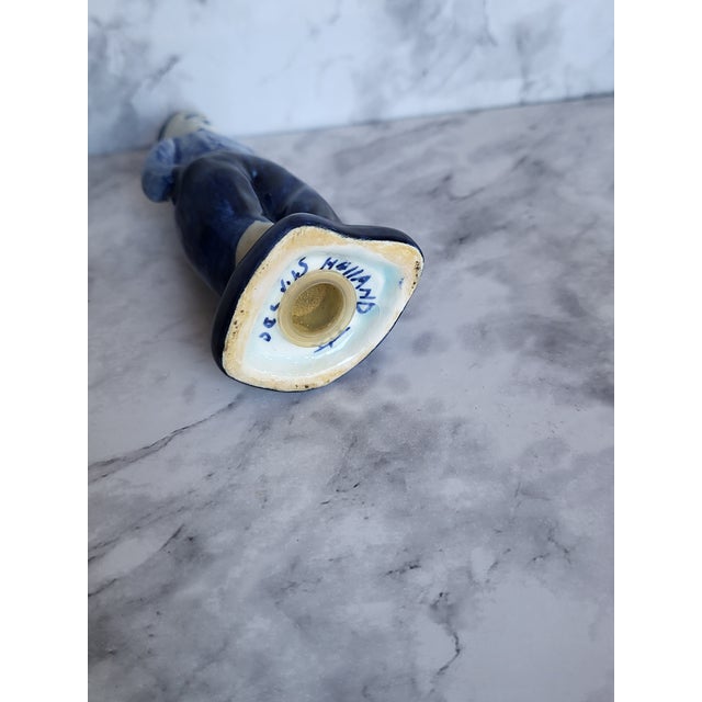 Ceramic 1970s Delft Man Single Shaker Holland For Sale - Image 7 of 13