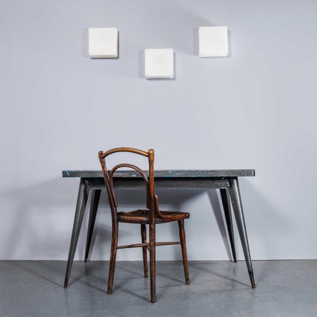 Vintage Czech Opaline Geometric Ceiling Lamp, 1950s For Sale - Image 3 of 11