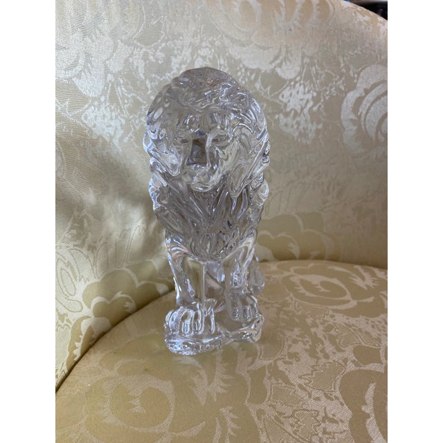 Lenox 1980s Crystal Lion by Lenox Company For Sale - Image 4 of 5