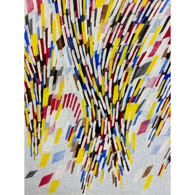 Vintage Contemporary Abstract Oil Painting For Sale - Image 9 of 12