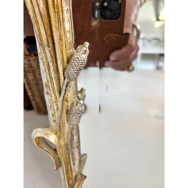 1970s Elegant Gold Gilt Mirror — “Cat O Nine Tails” For Sale - Image 11 of 16