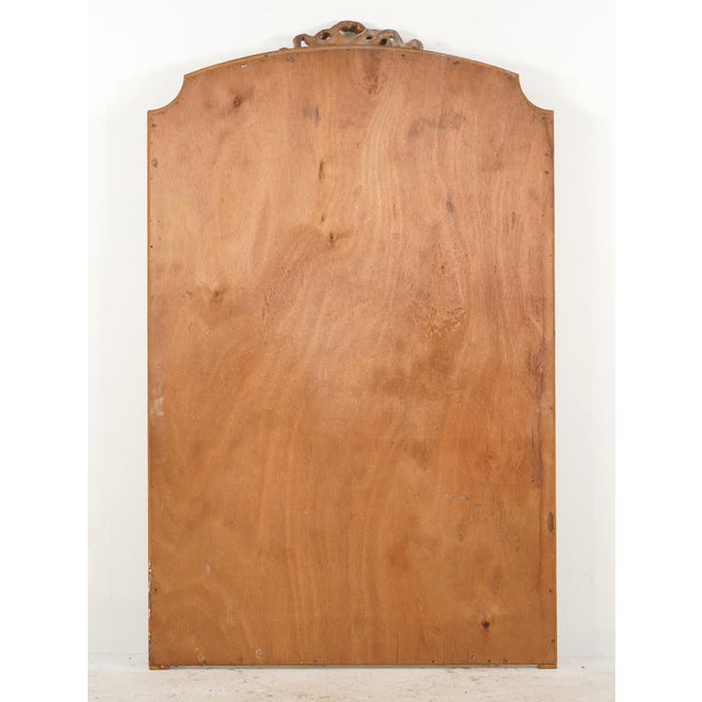 Gold Antique European Louis XVI Arched Ribbon Wall Mirror For Sale - Image 8 of 9