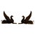 19th Century Bronze and Wrought Iron Andirons Featuring Griffins, 1880, Set of 2 For Sale - Image 4 of 14