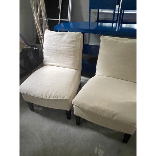 Lee Industries Slipper Chairs- Pair For Sale - Image 9 of 9