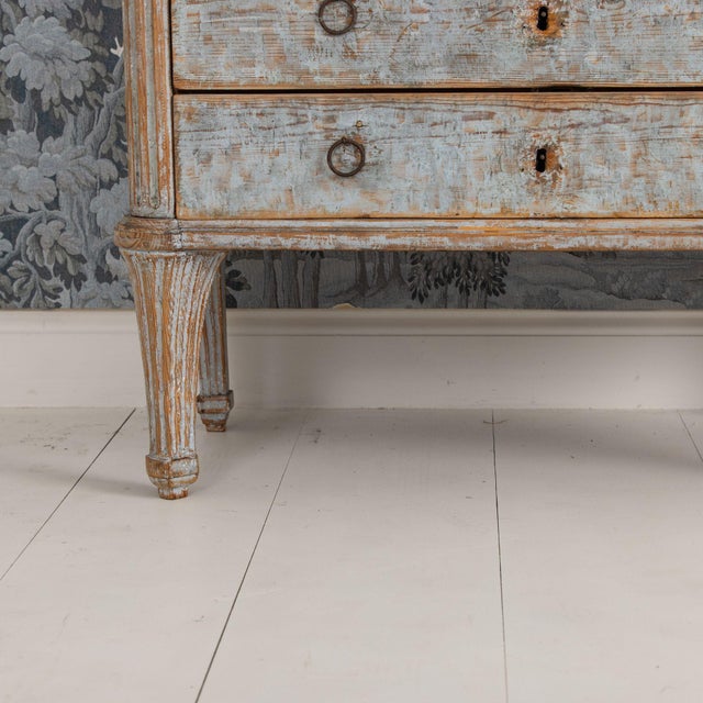 18th C. Swedish Gustavian Commode in Original Paint, Georg Haupt, Attributed For Sale - Image 10 of 18
